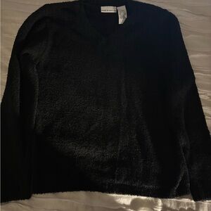 Croft & Barrow Black Textured Sweater